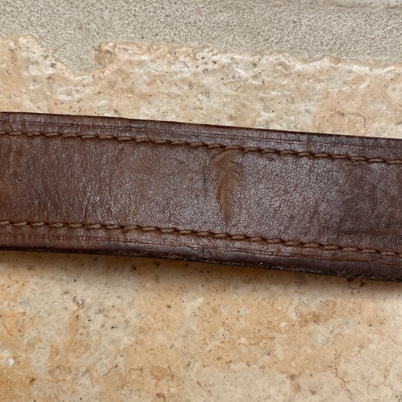 Dickies Brown Leather Casual Belt 42 - Picture 3 of 7